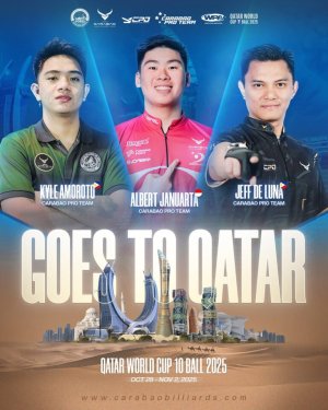 Punggawa Carabao Pro Team Siap Tunjukkan Taring di Qatar World Cup 10-Ball 2025