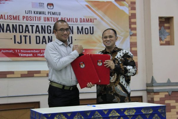 Kawal Pemilu 2024, IJTI Resmi Teken MoU dengan KPU RI