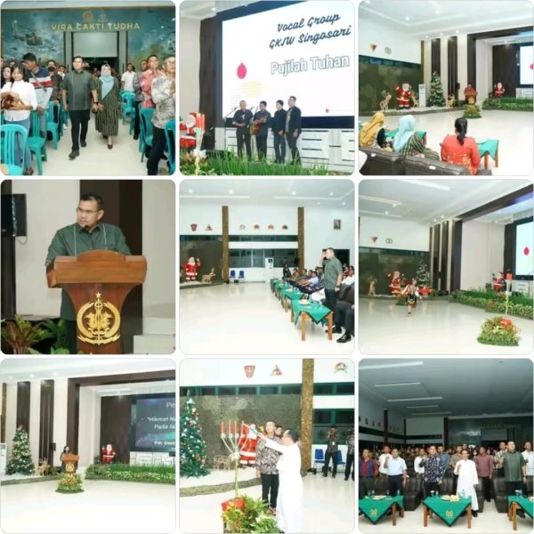 Pangdiv Inf 2 Kostrad Mayjen TNI Syafrial, Hadiri Perayaan Natal Satuan Divif 2 Kostrad 2022