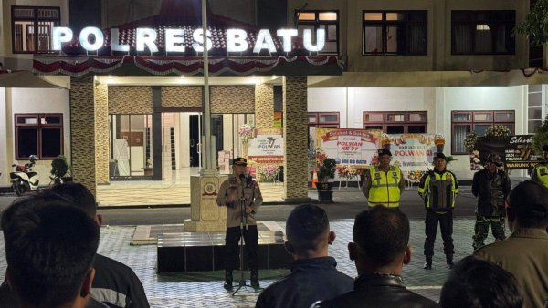 Polres Batu Gelar Patroli Skala Besar, Jaga Stabilitas Keamanan dan Kenyamanan Masyarakat