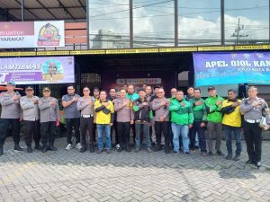 Polres Batu Gelar Apel Ojol Kamtibmas di Police Station, Beri Rasa Aman dan Nyaman
