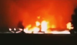 Terbakarnya Pabrik Rokok Gudang Garam di Kediri