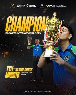 Kyle Amoroto Lanjutkan Tren Positif, Raih Gelar Juara di JFlowers International Open
