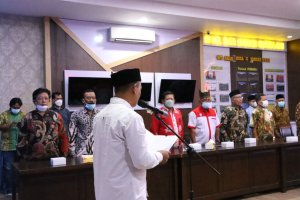 Polresta Banyuwangi Gandeng FKUB dan Pimpinan Ormas Deklarasi Sukseskan KTT G20 Bali,