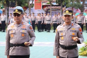 Tongkat Komando Resmi Berganti, AKBP Aris Purwanto Resmi Jabat Kapolres Batu Gantikan AKBP Andi Yudha Pranata