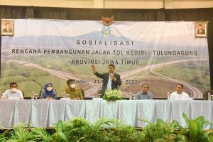 Arahan Pada Sosialisasi Rencana Pembangunan Jalan Tol Kediri-Tulungagung, Wali Kota Kediri: Tujuannya Untuk Samakan Persepsi