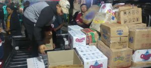 Waka TIDAR Banyuwangi Menyalurkan Bantuan Kepada Korban Banjir Bandang di Kecamatan Kalibaru