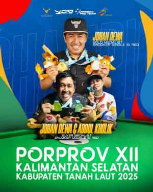 Johan Dewa Raih Emas dan Perak di Porprov Kalimantan Selatan 2025
