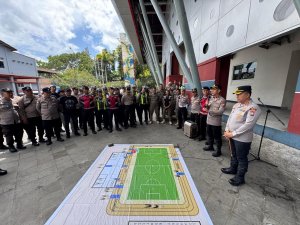 Matangkan Pengamanan Liga 4, Kapolres Batu AKBP Aris Gelar Tactical Floor Game