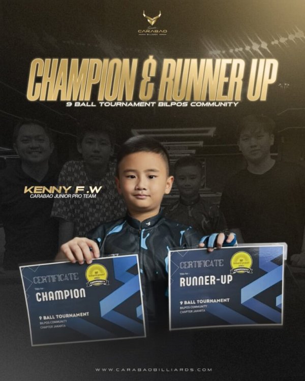 Kenny FW Kembali Bersinar, Borong Gelar Champion & Runner Up di Turnamen Bilpos Community